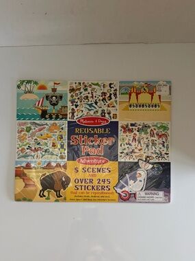 Melissa & Doug Reusable Sticker Pad - Adventure Scenes - sealed